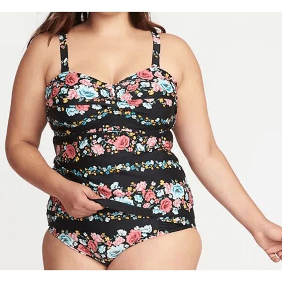 Old Navy Floral Underwire Tankini Top - Picture 1 of 2
